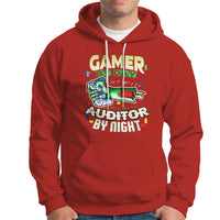 Night Auditor Hoodie Gamer By Day, Auditor By Night - Wonder Print Shop