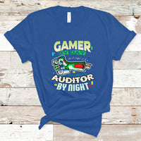 Night Auditor T Shirt Gamer By Day, Auditor By Night - Wonder Print Shop
