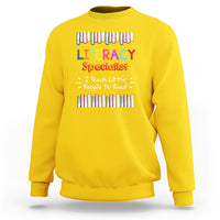 Literacy Specialist Sweatshirt I Teach Little People To Read - Wonder Print Shop
