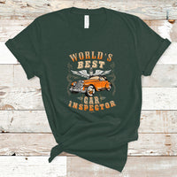 Worlds Best Car Inspector T Shirt - Wonder Print Shop