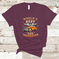 Worlds Best Car Inspector T Shirt - Wonder Print Shop