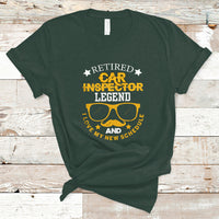 Retired Car Inspector T Shirt Legend And I Love My New Schedule - Wonder Print Shop