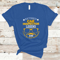 Retired Car Inspector T Shirt Legend And I Love My New Schedule - Wonder Print Shop
