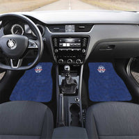 Serbia Flag Car Mats with Double-Headed Eagle and National Coat of Arms Design