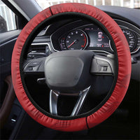 Serbia Flag Steering Wheel Cover with Double-Headed Eagle and National Coat of Arms Design