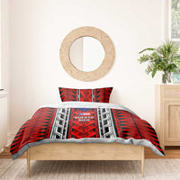 Puerto Rico Bedding Set with Tribal Patterns, Flag Emblem, and Taino Symbol Design