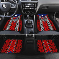 Puerto Rico Car Mats with Tribal Patterns, Flag Emblem, and Taino Symbol Design