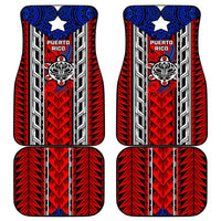Puerto Rico Car Mats with Tribal Patterns, Flag Emblem, and Taino Symbol Design