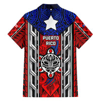 Puerto Rico Family Matching Puletasi and Hawaiian Shirt with Tribal Patterns, Flag Emblem, and Taino Symbol Design