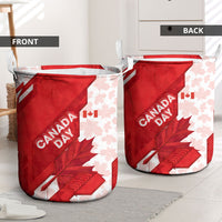 Canada Day Patriotic Maple Leaf Laundry Basket Geometric Rocky Mountain Art Heritage 1867 Graphic