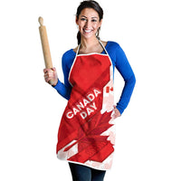 Canada Day Patriotic Maple Leaf Apron Geometric Rocky Mountain Art Heritage 1867 Graphic
