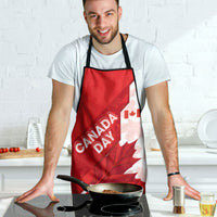 Canada Day Patriotic Maple Leaf Apron Geometric Rocky Mountain Art Heritage 1867 Graphic