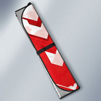 Canada Day Patriotic Maple Leaf Auto Sun Shade Geometric Rocky Mountain Art Heritage 1867 Graphic