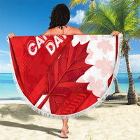 Canada Day Patriotic Maple Leaf Beach Blanket Geometric Rocky Mountain Art Heritage 1867 Graphic