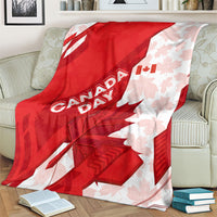 Canada Day Patriotic Maple Leaf Blanket Geometric Rocky Mountain Art Heritage 1867 Graphic