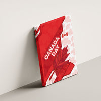 Canada Day Patriotic Maple Leaf Canvas Wall Art Geometric Rocky Mountain Art Heritage 1867 Graphic