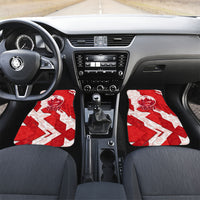 Canada Day Patriotic Maple Leaf Car Mats Geometric Rocky Mountain Art Heritage 1867 Graphic