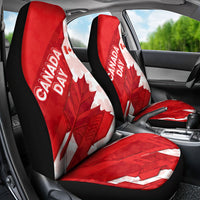 Canada Day Patriotic Maple Leaf Car Seat Cover Geometric Rocky Mountain Art Heritage 1867 Graphic