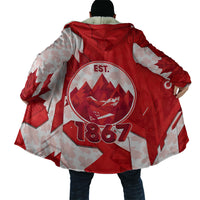 Canada Day Patriotic Maple Leaf Cloak Geometric Rocky Mountain Art Heritage 1867 Graphic