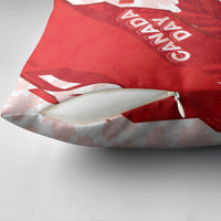 Canada Day Patriotic Maple Leaf Pillow Cover Geometric Rocky Mountain Art Heritage 1867 Graphic