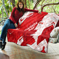 Canada Day Patriotic Maple Leaf Quilt Geometric Rocky Mountain Art Heritage 1867 Graphic