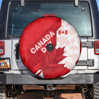 Canada Day Patriotic Maple Leaf Spare Tire Cover Geometric Rocky Mountain Art Heritage 1867 Graphic