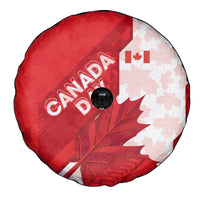 Canada Day Patriotic Maple Leaf Spare Tire Cover Geometric Rocky Mountain Art Heritage 1867 Graphic