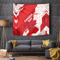 Canada Day Patriotic Maple Leaf Tapestry Geometric Rocky Mountain Art Heritage 1867 Graphic