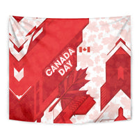 Canada Day Patriotic Maple Leaf Tapestry Geometric Rocky Mountain Art Heritage 1867 Graphic