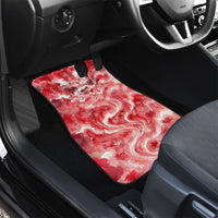 Canada Day Loon And Maple Leaf Car Mats Watercolor Nature Scenery Mari Usque Ad Mare Artistic
