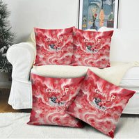 Canada Day Loon And Maple Leaf Pillow Cover Watercolor Nature Scenery Mari Usque Ad Mare Artistic