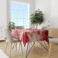 Canada Day Loon And Maple Leaf Tablecloth Watercolor Nature Scenery Mari Usque Ad Mare Artistic
