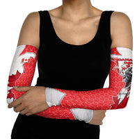 Canada Day Arm Sleeves Patriotic Maple Leaf - Robotic Fist
