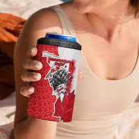 Canada Day 4 in 1 Can Cooler Tumbler Patriotic Maple Leaf - Robotic Fist