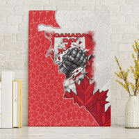Canada Day Canvas Wall Art Patriotic Maple Leaf - Robotic Fist