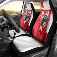 Canada Day Car Seat Cover Patriotic Maple Leaf - Robotic Fist