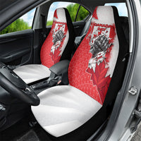 Canada Day Car Seat Cover Patriotic Maple Leaf - Robotic Fist