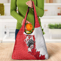 Canada Day Grocery Bag Patriotic Maple Leaf - Robotic Fist