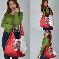 Canada Day Grocery Bag Patriotic Maple Leaf - Robotic Fist