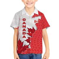 Canada Day Kid Hawaiian Shirt Patriotic Maple Leaf - Robotic Fist