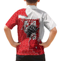 Canada Day Kid Hawaiian Shirt Patriotic Maple Leaf - Robotic Fist