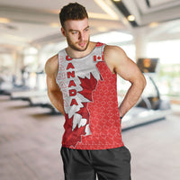 Canada Day Men Tank Top Patriotic Maple Leaf - Robotic Fist