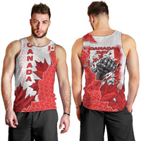 Canada Day Men Tank Top Patriotic Maple Leaf - Robotic Fist
