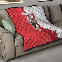 Canada Day Quilt Patriotic Maple Leaf - Robotic Fist