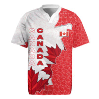 Canada Day Rugby Jersey Patriotic Maple Leaf - Robotic Fist