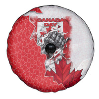Canada Day Spare Tire Cover Patriotic Maple Leaf - Robotic Fist