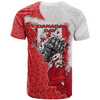 Canada Day T Shirt Patriotic Maple Leaf - Robotic Fist