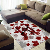 Canada Day Area Rug Constitutional Autonomy 1982 Vintage - Broken Chains Freedom