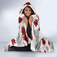 Canada Day Hooded Blanket Constitutional Autonomy 1982 Vintage - Broken Chains Freedom