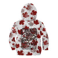 Canada Day Kid Hoodie Constitutional Autonomy 1982 Vintage - Broken Chains Freedom